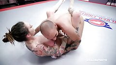 Naked Wrestling As Rocky Emerson Loses And Is Fucked Hard